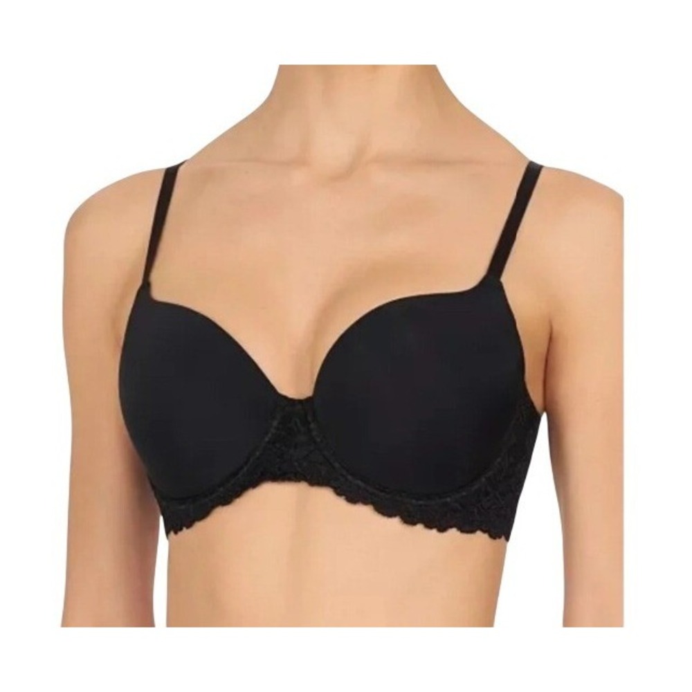 Natori Womens 36H Black Renew Full Fit Contour Lace Underwire Bra NWT